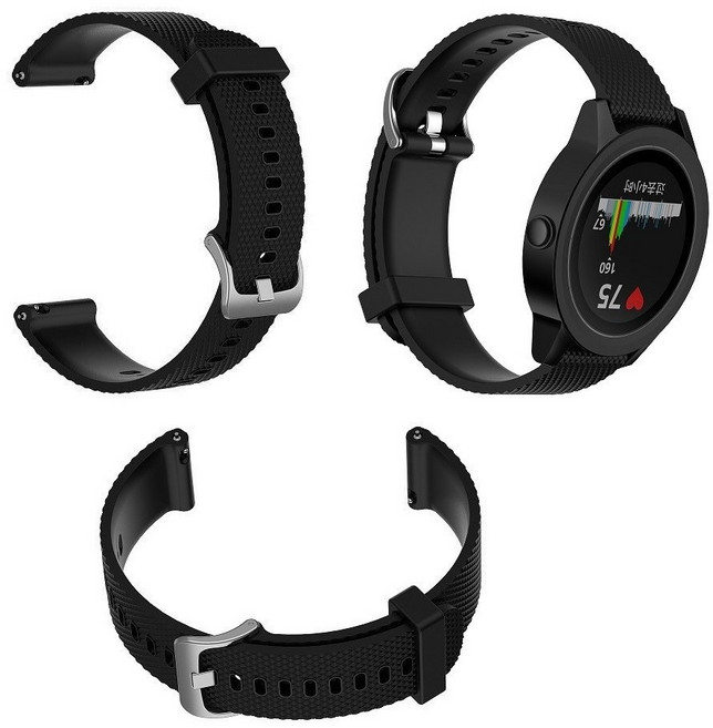 【大格紋錶帶】華米 Amazfit GTS 4 Mini 運動錶帶 20mm 矽膠腕帶, 1個, 錶帶大格紋-黑