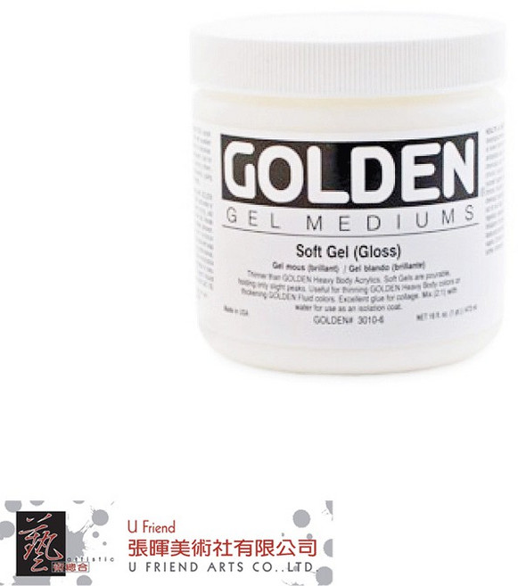 GOLDEN 軟性凝膠劑 亮光 236ml, 1個