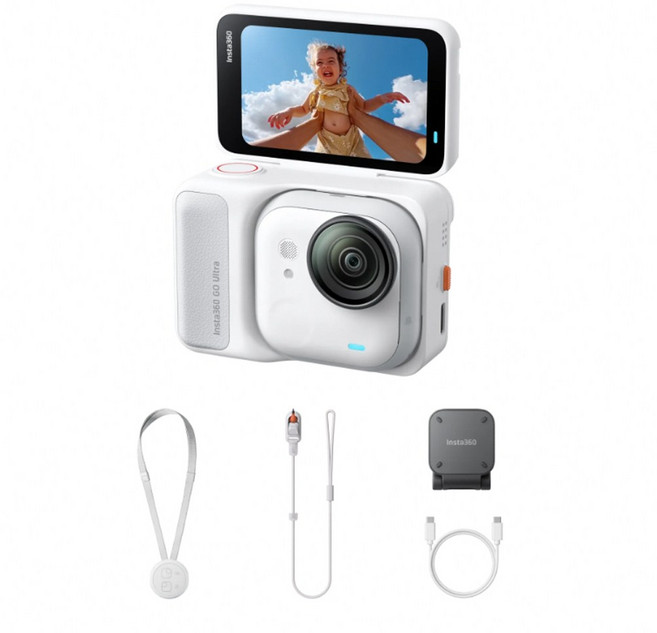 Insta360 GO Ultra 運動相機 4K, 標準套裝-白色, 1個