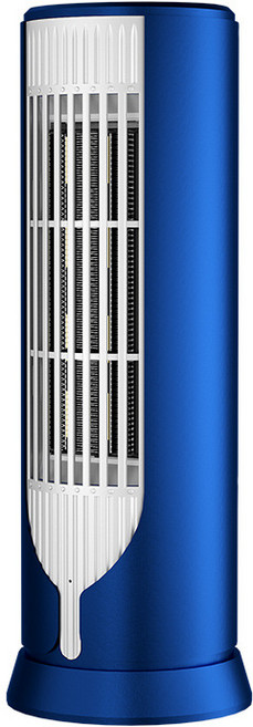 家用桌面暖風機 立式小太陽 取暖器 PTC電暖器 熱風機, 藍色:美規110V(國內不可用)