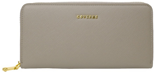 COVERME #930 防刮紋大容量拉鍊長夾
