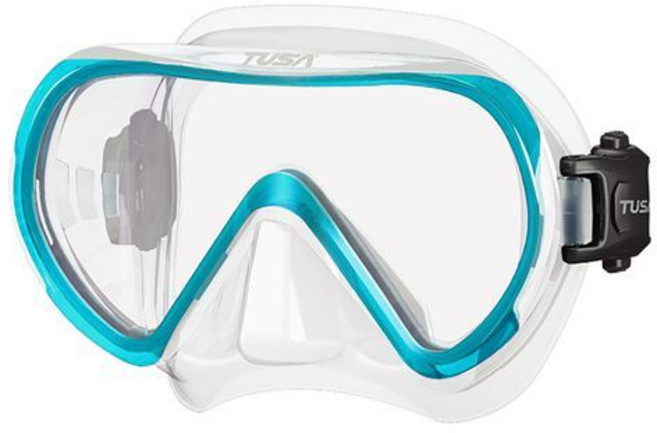 TUSA M-1011 INO 單面鏡, OG透明矽膠翡翠綠框