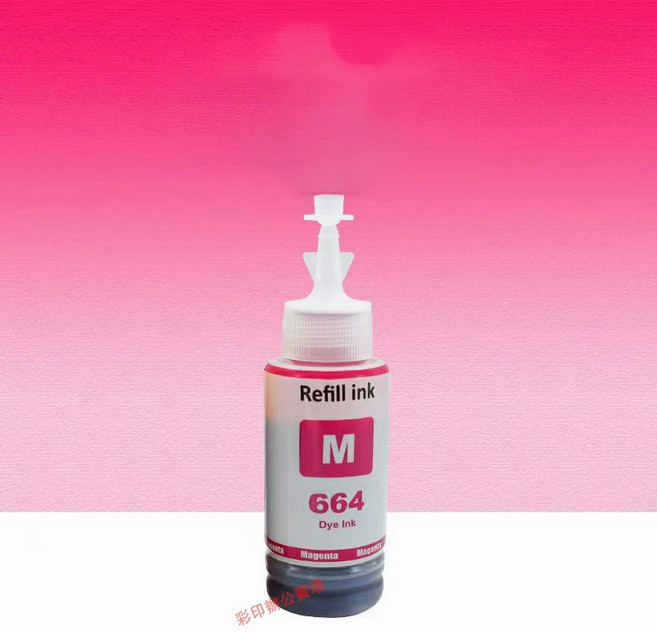 印彩 T664 副廠墨水 適用於L110 L120 L121 L210 L220 L350 L310 L360, 664紅色, 1個