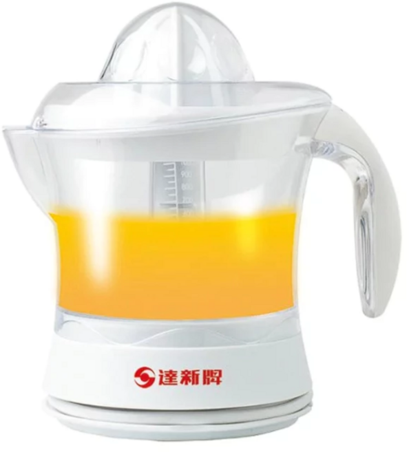 TAI HIN 達新牌 電動榨汁機 雙榨汁頭設計 附防塵蓋 操作簡便 易清洗, 白, TJ-5660