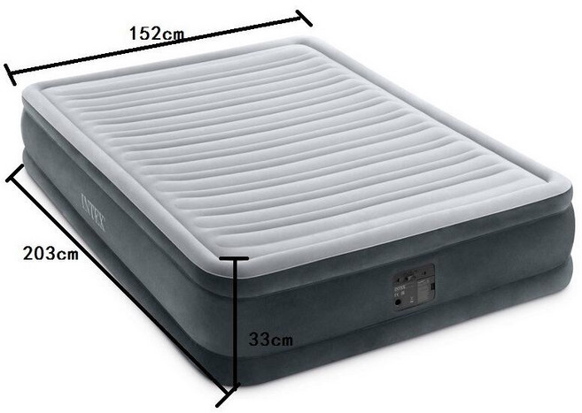 INTEX 67768 雙人電動充氣床 137cm, 1個, 雙人加大152cm(67770)