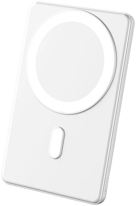 磁吸行動電源 MagSafe 5000mAh 超薄型, 柔霧白