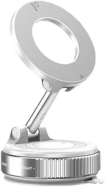 MagSafe 真空吸盤手機平板支架 多軸旋轉支架 手機支架 磁吸支架 手機架 車用支架, 白, 1個