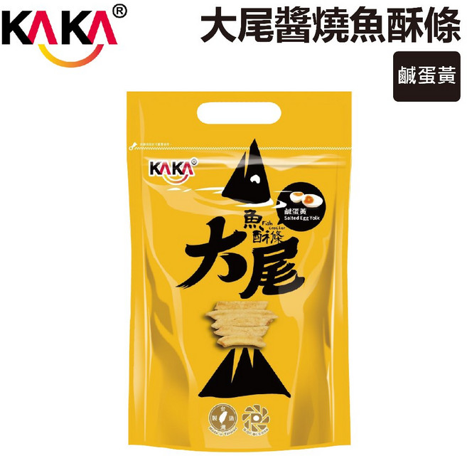 KAKA 醬燒魚酥條 鹹蛋黃風味 70g, 1個