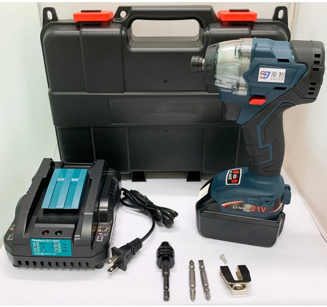 無刷 21V(18V) 鋰電充電式 電動工具 BLR 18B, 1個, 蓁智 衝擊起子機組合 21V 附工具盒