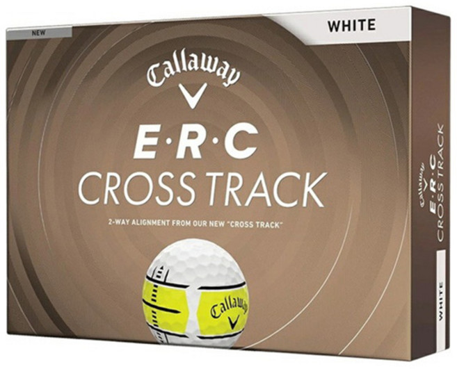Callaway 卡拉威 ERC Cross Track 高爾夫球, 1個, 12入, 白色