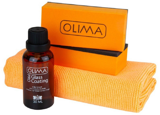 OLIMA PRO 玻璃鍍膜 超強潑水 視野清晰 防止污垢 用量極省, 1個, 30ml