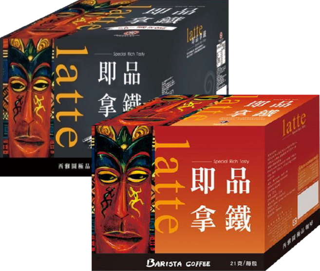 西雅圖 即品拿鐵 二合一 (無加糖) 21gx10包, 1個, 即品拿鐵二合一(無加糖)21g×10包, 21g, 10個裝