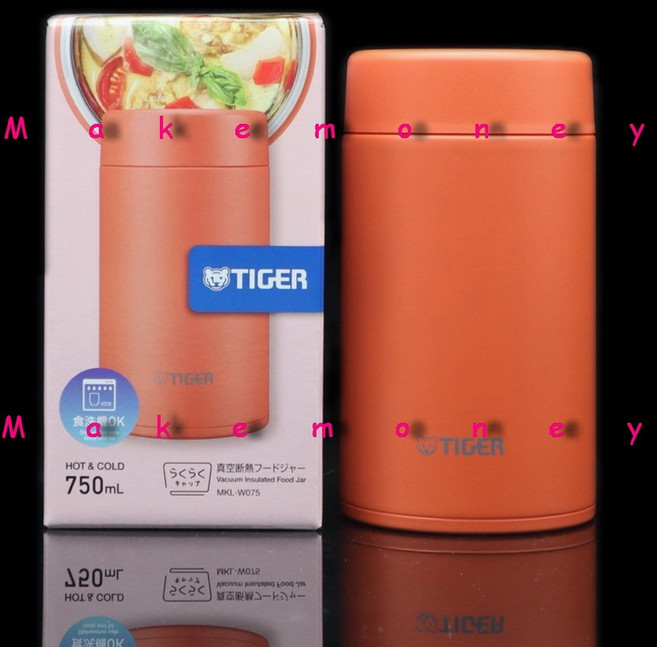TIGER 虎牌 MKL-W075 真空食物罐 750mL, 朱砂紅, 1個
