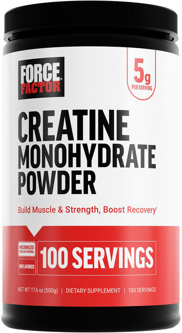 Force Factor 一水肌酸 無味, 1個, 500g