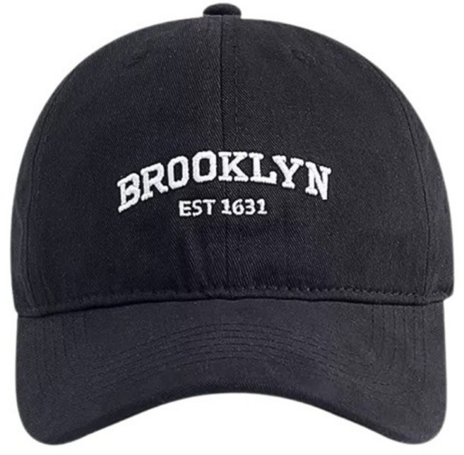 BROOKLYN 刺繡棒球帽 彎檐設計 男女百搭 多色時尚選擇