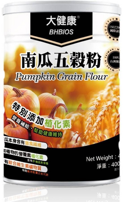 大健康 南瓜五穀粉 特別添加植化素, 1個