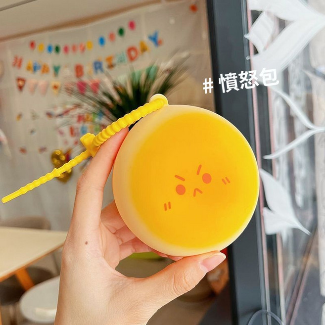 可愛迷你零錢包餐包系列耳機收納包兒童硅膠小錢包鑰匙揹包掛件