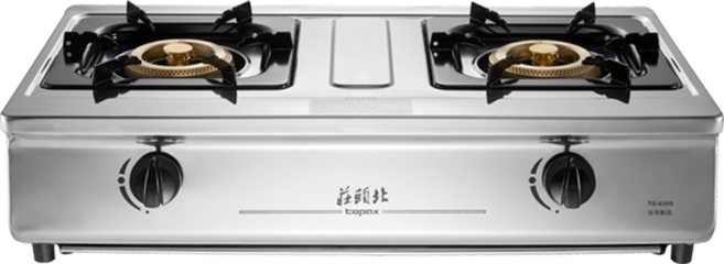 莊頭北 TG-6309 瓦斯爐 檯爐 天然氣專用 一級節能 不鏽鋼機體 銅爐頭, 天然氣, TG-6309 天然氣