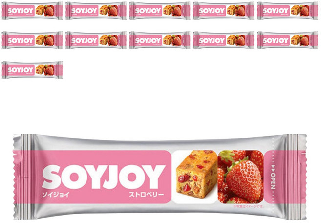 OtsukaPharmaceutical SOYJOY 大豆蛋白能量棒 蛋白棒 零食 草莓口味 30g x 12個