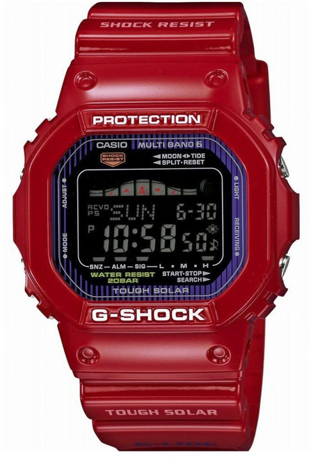 CASIO 卡西歐 G-SHOCK G-Lide Multi-Band 6 Protection 20Bar Tough Solar Radio男士運動腕錶 GWX-5600C-4JF