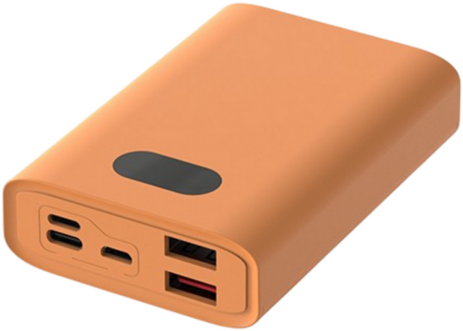 POLYBATT 輕量級雙向快充行動電源 10000mAh PD QC 多協議支援 橘色 H10000, 橘色,單入
