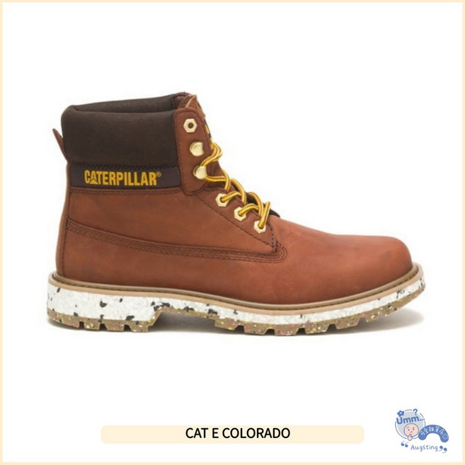 Caterpillar E Colorado 新世代再生皮革短靴 軍靴 防水靴 US5.5=23.5CM
