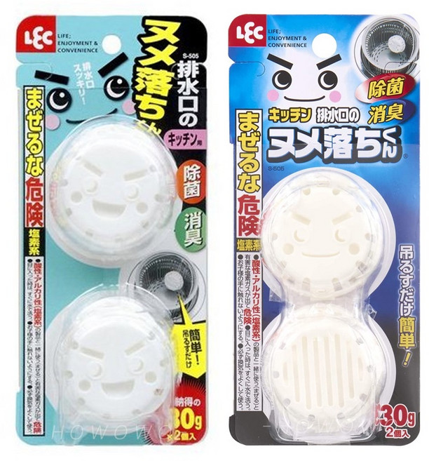 LEC 激落君 排水孔清潔錠 除臭除菌, 1個, 40g