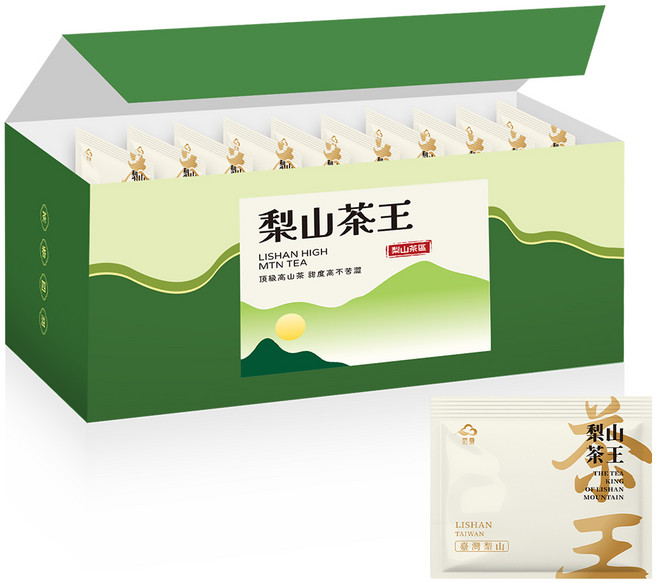 宏泉茗茶 梨山茶 一盒10入 三角立體茶包 高山茶