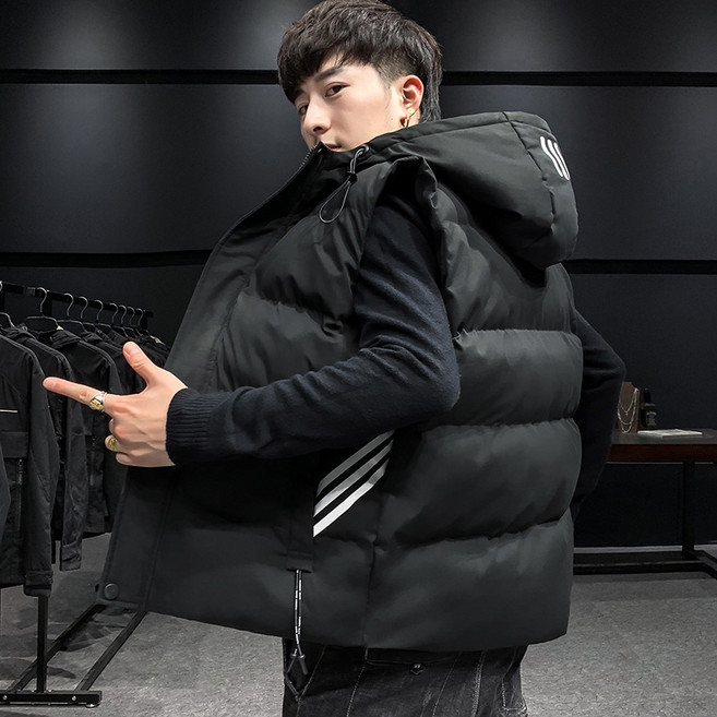 新潮羽絨棉馬甲男 秋季潮流百搭