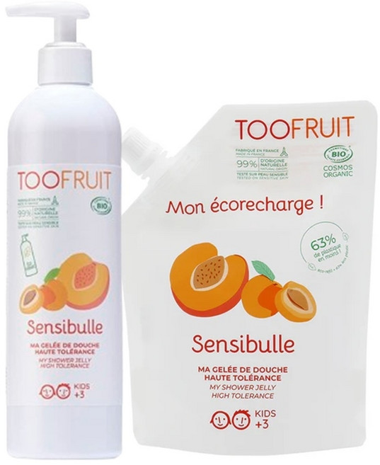 TOOFRUIT 果漾保濕蜜桃沐浴露 瓶裝400ml 補充包400ml 兒童專屬 泡泡浴, 1個