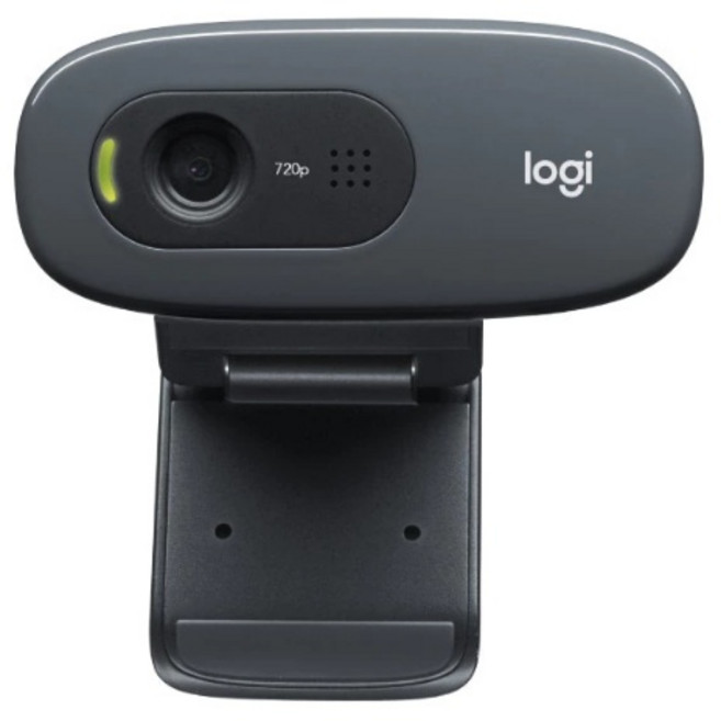 Logitech 羅技 C270 HD 網路攝影機, 黑色