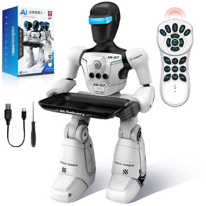 CYBOR AI 智慧語音送餐機器人, D908白色多功能機器人, 1個