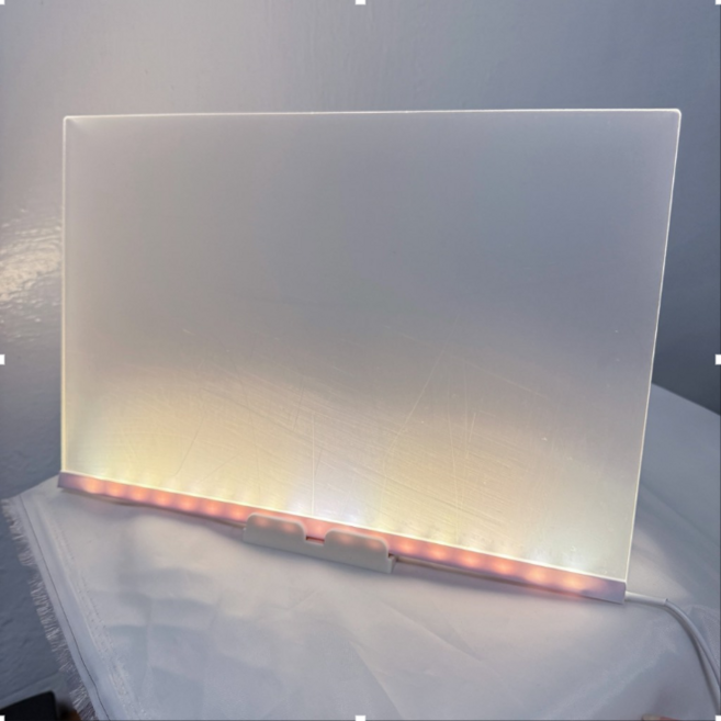 LED日曆立板 行事曆 備忘錄 桌面記事白板 週曆 計畫表日期 20x30cm, 月曆款(亮面), 壓克力