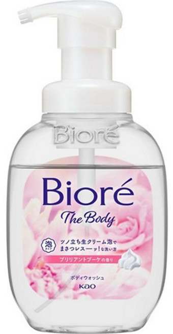 Biore 蜜妮 高彈潤沐浴慕絲 優雅花香, 540ml, 1瓶