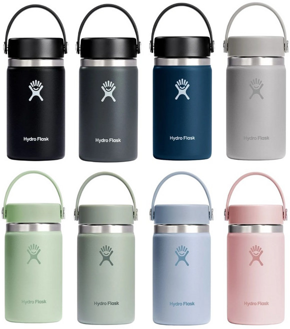 Hydro Flask 寬口提環保溫瓶, 海波藍, 1個