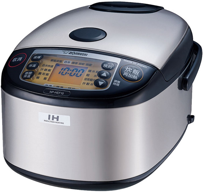 ZOJIRUSHI 象印 日本製 6人份IH微電腦電子鍋 NP-HEF10, 銀色