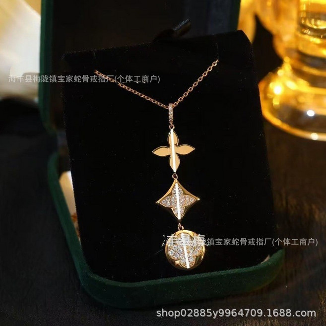 輕奢鍍18K玫瑰金項鍊 禮物