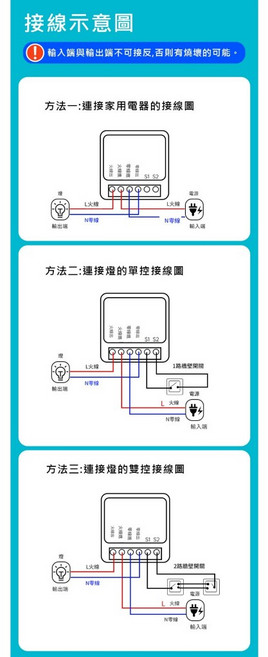 訊億 AI智能開關 APP遠端三用通斷器 SWITCH-WF, 1個, 燈具通斷器16A遠端&近端&開關,請看<查看更多> 內有使用需知