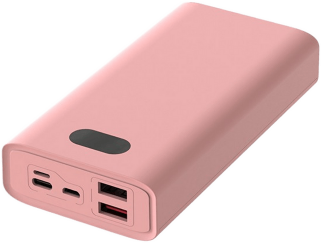 POLYBATT 大容量快充行動電源 20000mAh PD/QC, 粉色,單入, H20000