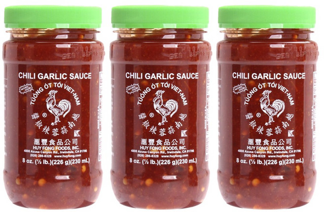HUY FONG FOOD INC. 匯豐食品公司 越南蒜蓉辣椒醬, 226g, 3瓶