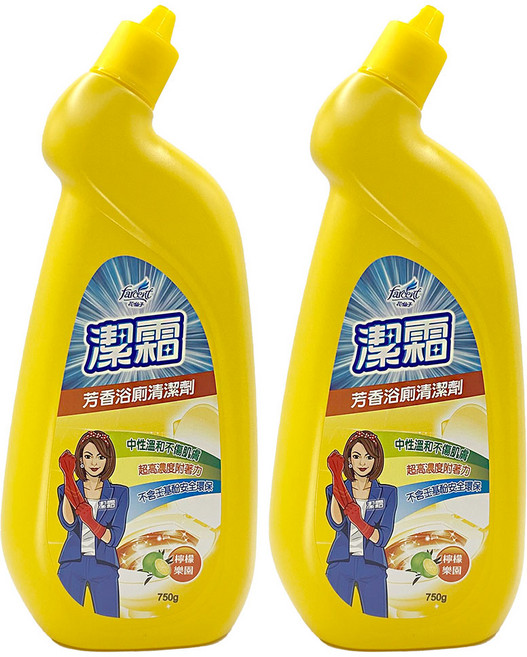 花仙子芳香浴室清潔劑 中性溫和 超高濃度附著力 輕鬆去除浴室污垢, 750g, 2瓶