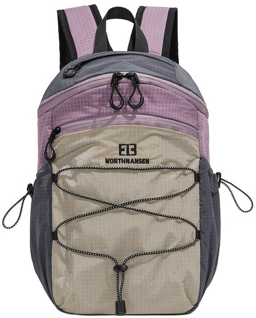 NORTHUNSEN 輕便小型雙肩包 女生登山徒步戶外揹包, 紫色