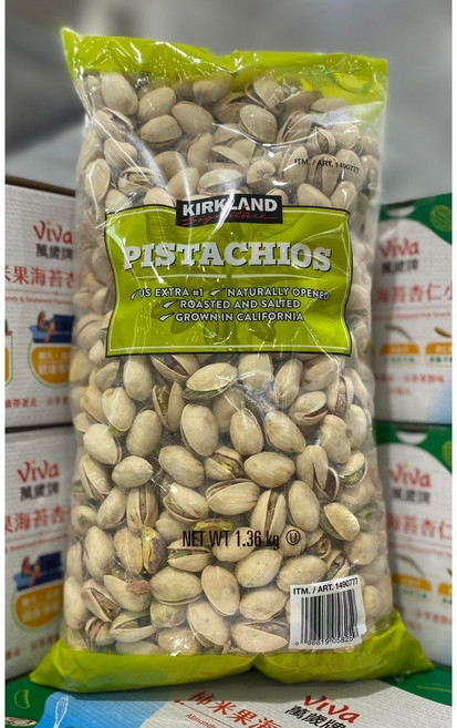 Kirkland Signature 鹽烤開心果, 1.36kg, 1個