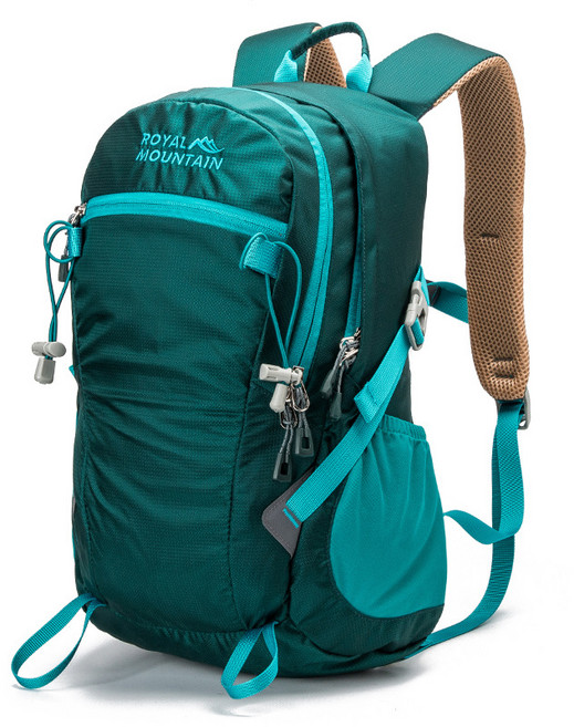 ROYAL MOUNTAIN 30L 防潑水登山包, 墨綠色