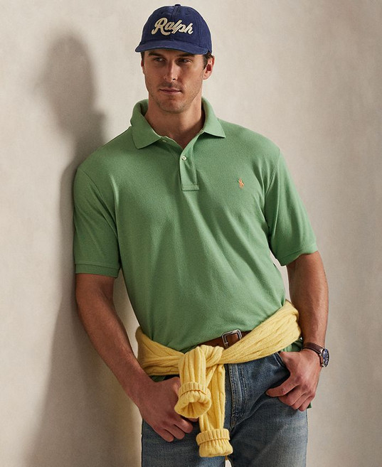 Polo Ralph Lauren 남성 빅앤톨 사이즈 아이코닉 메쉬 폴로 셔츠 - Outback Green 248630