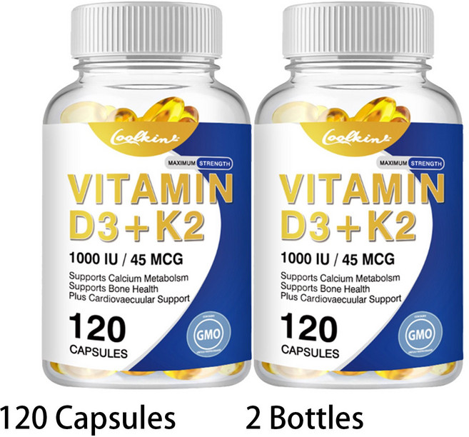 Coolkint 維生素 D3+K2 支持鈣代謝與骨骼健康, 240組