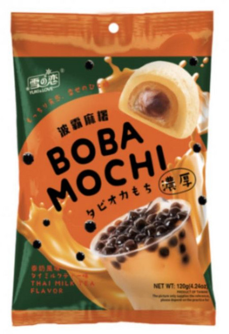 YUKInLOVE 波霸麻糬 泰奶風味 120g, 1個