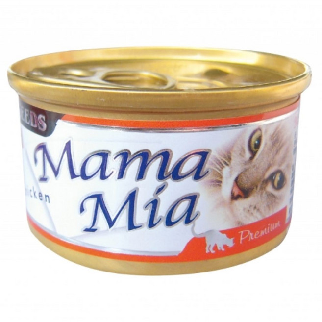 Mama Mia 雞肉貓罐頭, 85g ±3%, 24個, 雞肉