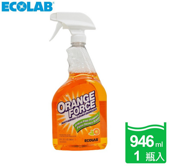 Ecolab Orange Force 萬用除油清潔劑, 1個