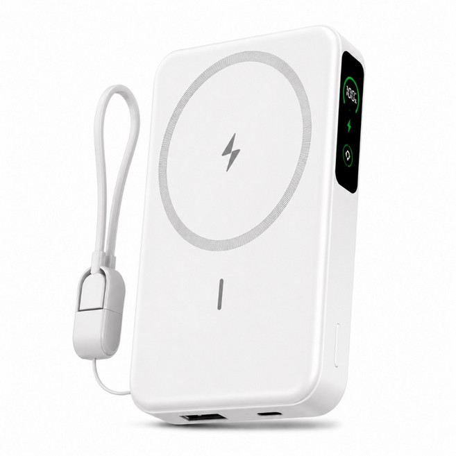 半固態行動電源 10000mAh, 新款半固態行動電源 白色